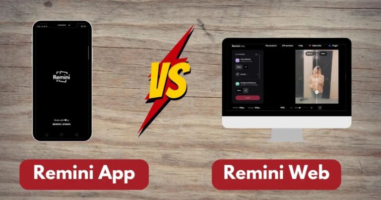 Remini Web vs. Remini App